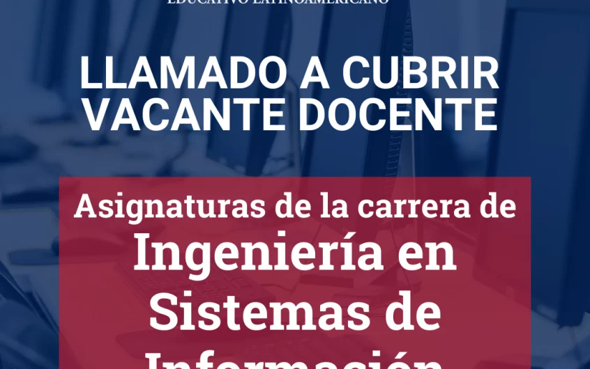 Búsqueda de docentes para asignaturas de la Carrera de Ingeniería en Sistemas de Información de UCEL