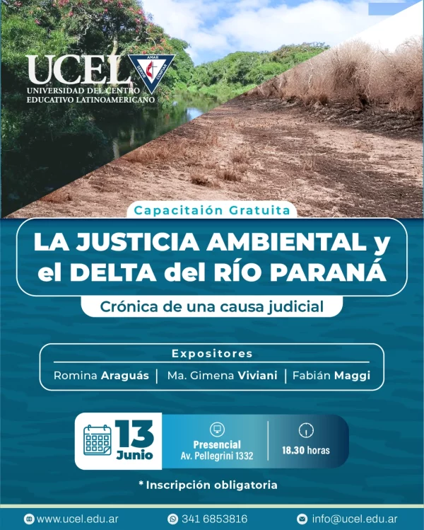 Charla - La Justicia Ambiental y el Delta del Río Paraná: Crónica de una Causa Judicial