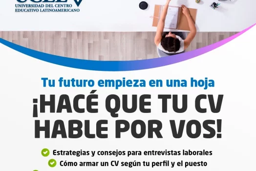 Jornada: Tu futuro empieza en una hoja: ¡hacé que tu CV hable por vos!