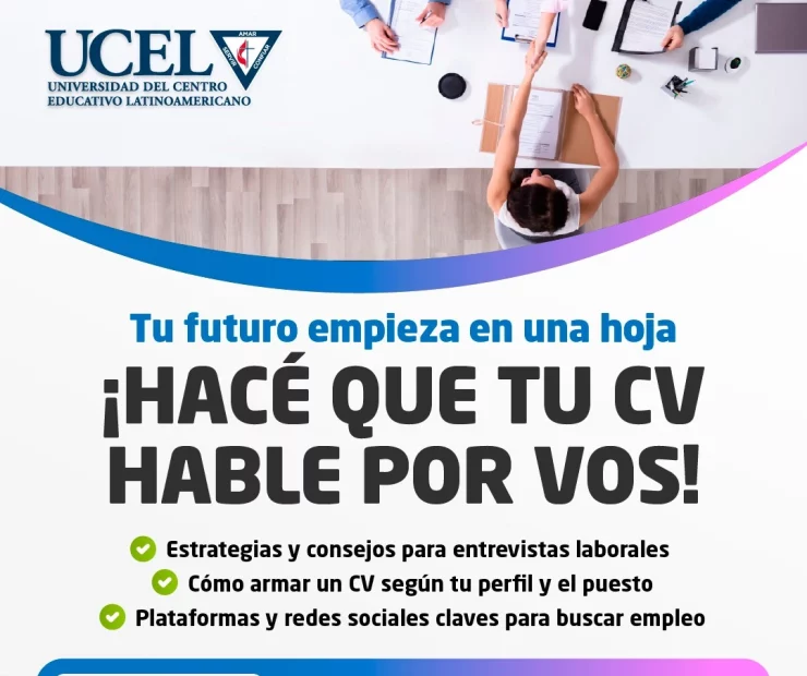 Jornada: Tu futuro empieza en una hoja: ¡hacé que tu CV hable por vos!