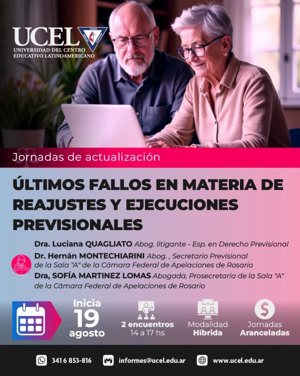 Jornada de actualización: "Últimos fallos en materia de Reajustes y Ejecuciones Previsionales"