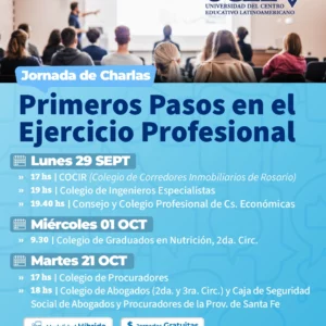 🧑🎓 Jornadas gratuitas: Primeros pasos en el ejercicio profesional
