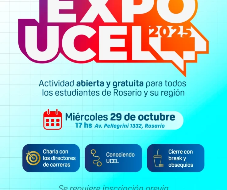 ¡Inscribite hoy! Expo UCEL – Octubre 2025