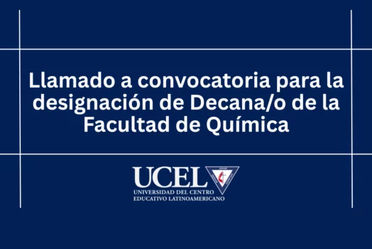 Llamado a convocatoria para la designación de Decana/o de la Facultad de Química 