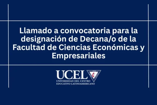 Llamado a convocatoria para la designación de Decana/o de la Facultad de Ciencias Económicas y Empresariales 